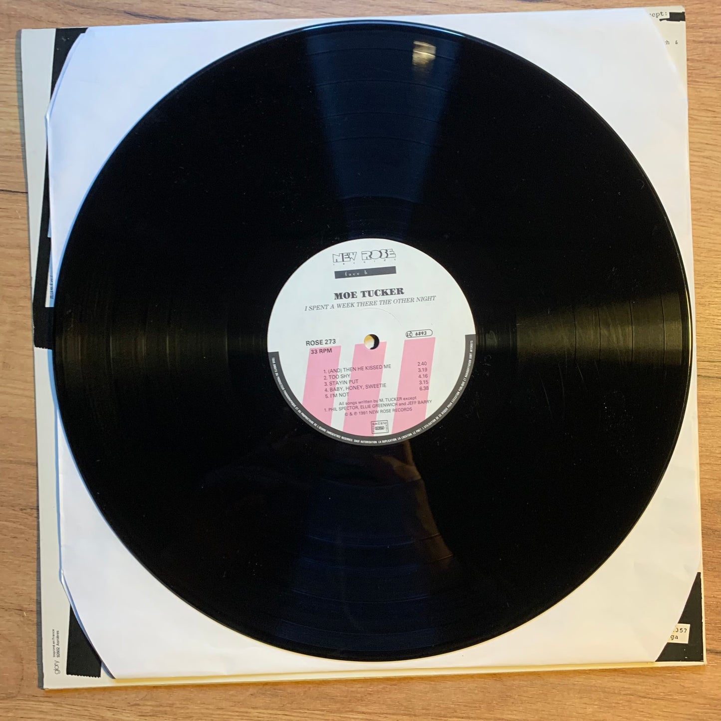 MOE TUCKER - I SPENT A WEEK THERE...OG FR 1991...VG/EX