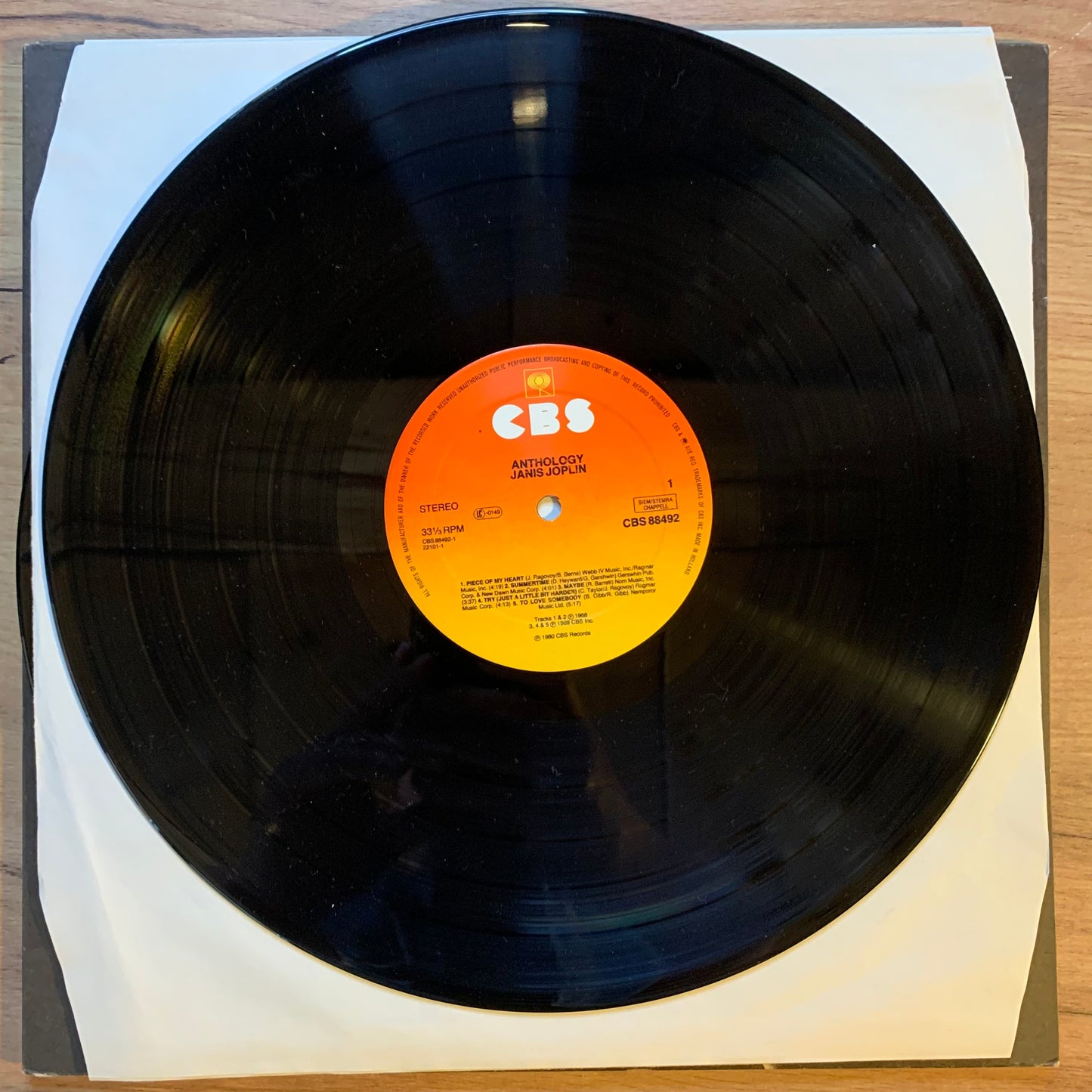 JANIS JOPLIN - ANTHOLOGY...COMPIL EU 1980...EX/EX