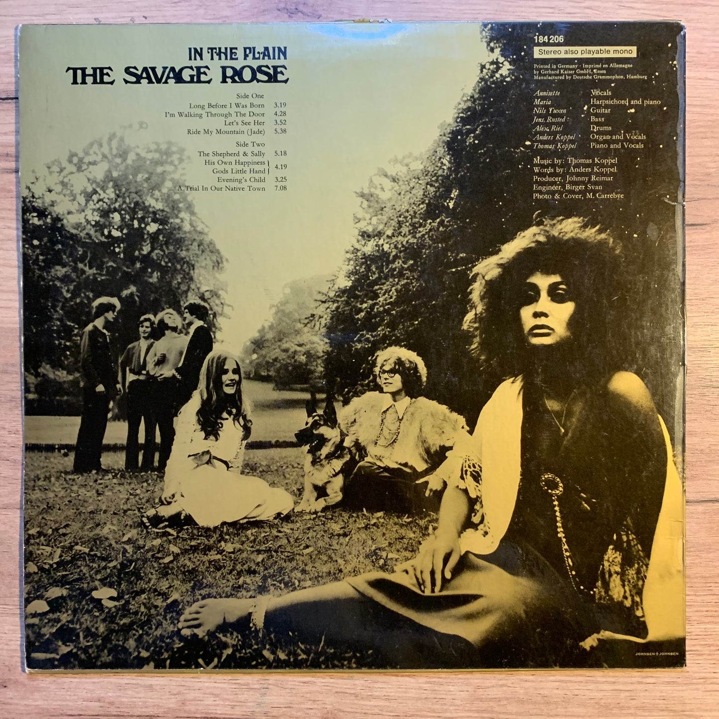 THE SAVAGE ROSE - IN THE PLAIN...OG GER 1969...VG-/VG+