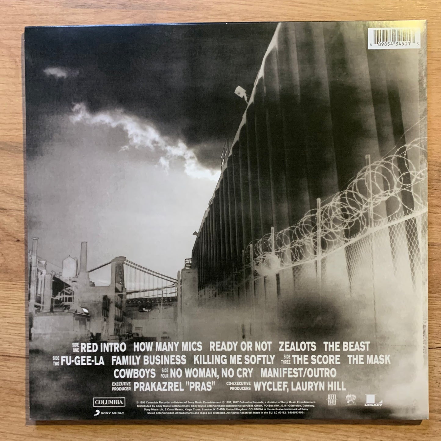 Fugees - The Score - Pochette verso