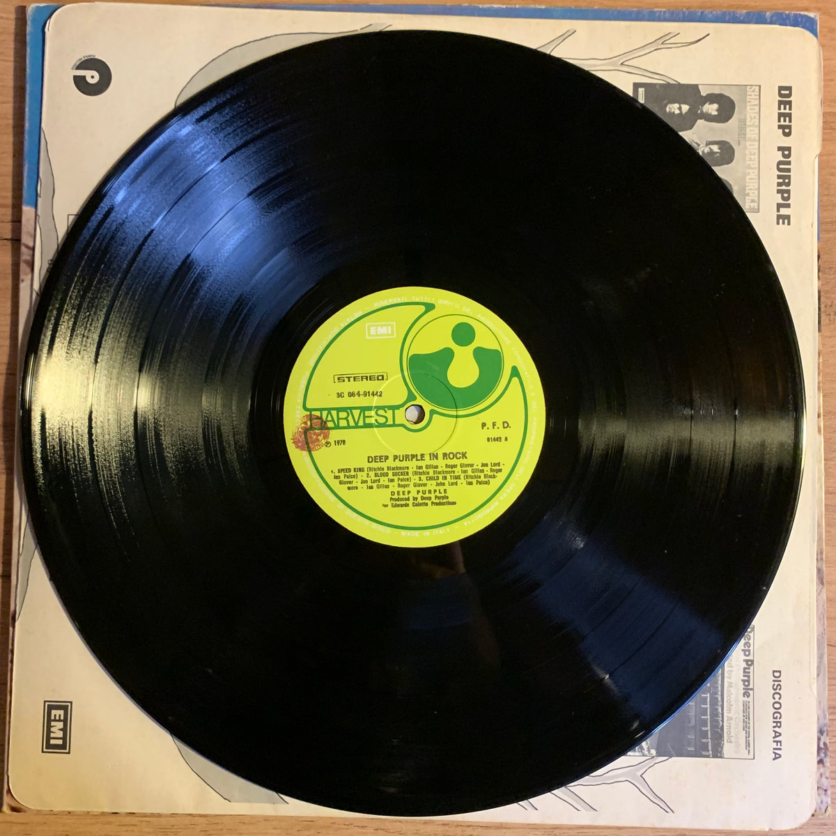 Deep Purple In Rock - disque Harvest