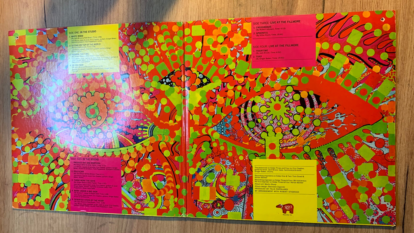 CREAM - WHEELS OF FIRE...RE US...VG/VG+