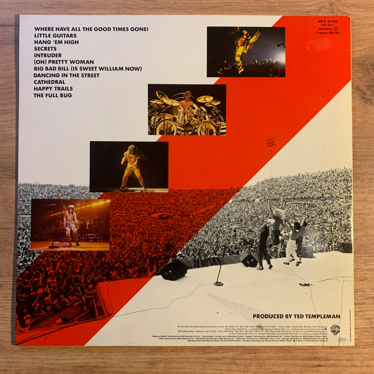 Van Halen Diver Down pochette recto
