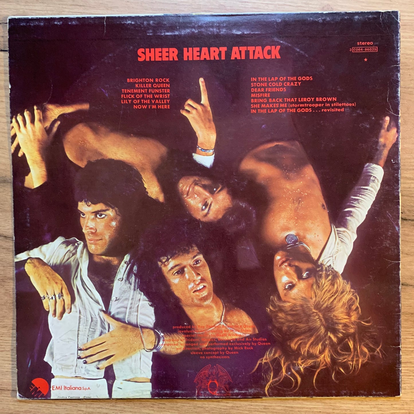 QUEEN - SHEER HEART ATTACK...OG ITA 1974...VG+/VG