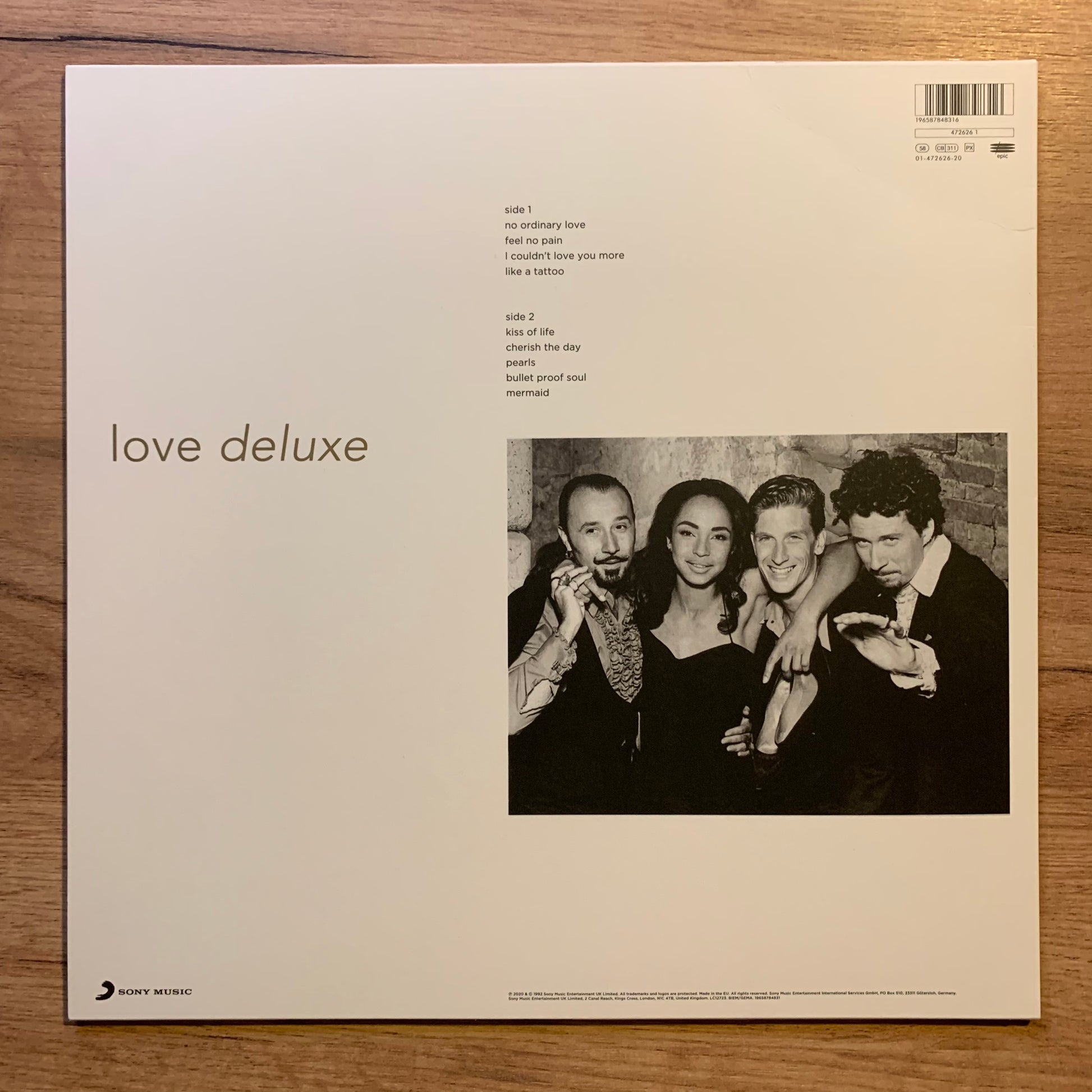 Sade - Love Deluxe - Verso pochette