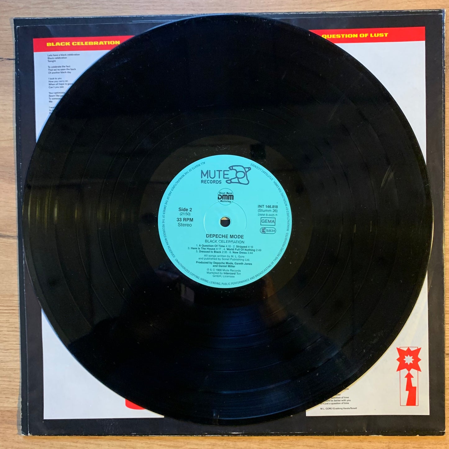 DEPECHE MODE - BLACK CELEBRATION...OG GER 1986...VG/VG