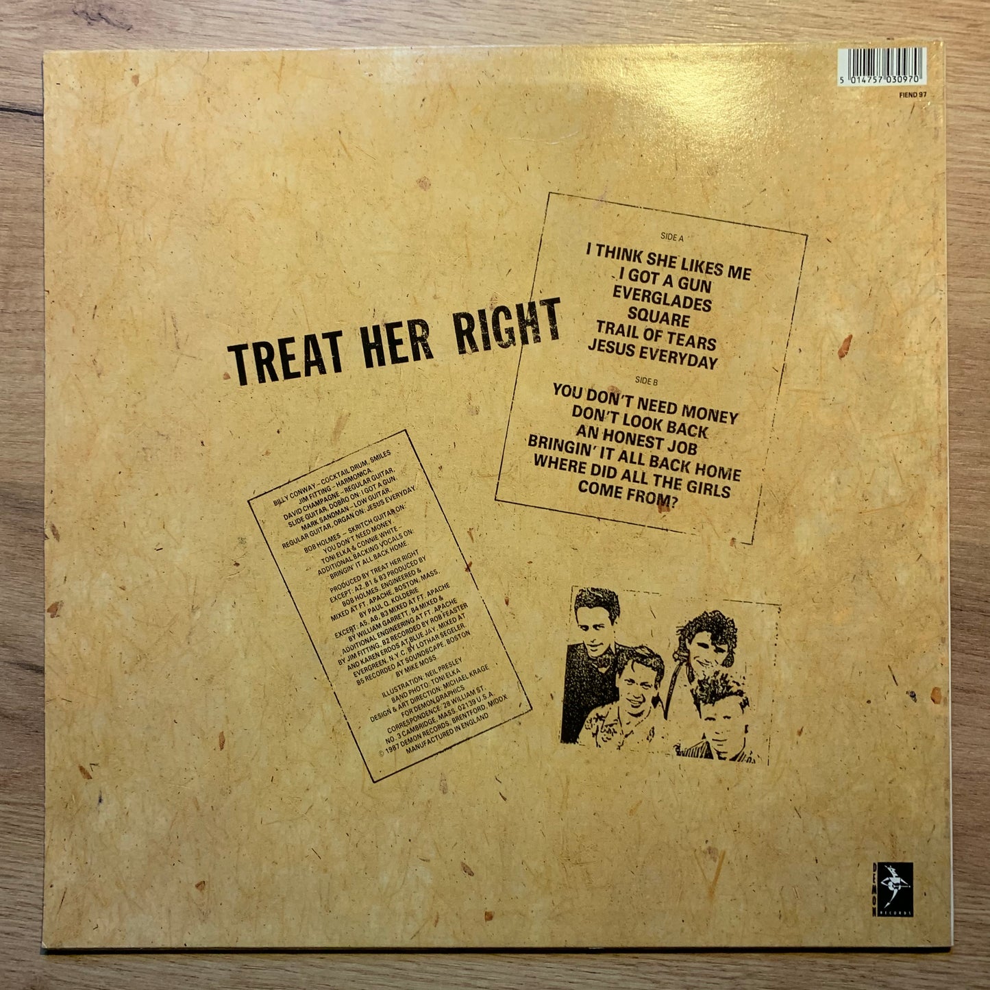 TREAT HER RIGHT - TREAT HER RIGHT...OG UK 1987...EX/EX