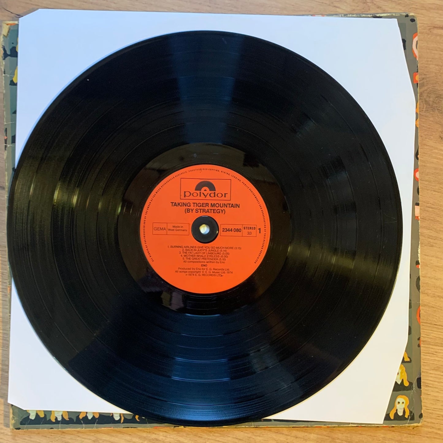 BRIAN ENO - TAKING TIGER MOUNTAIN ...RE UK...VG/VG