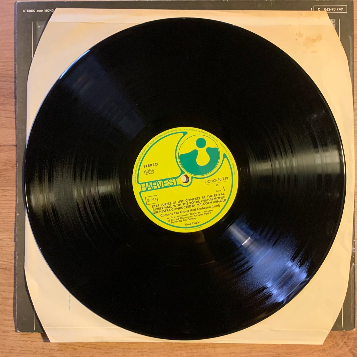 Deep Purple - Concerto for Group and Orchestra - Pochette verso