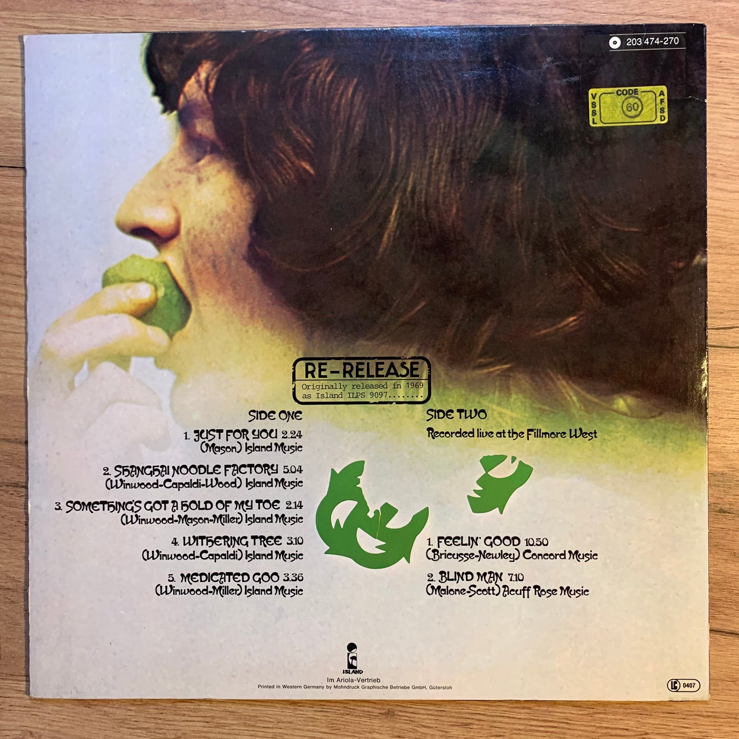 TRAFFIC - LAST EXIT...RE GER 1974...EX/VG+
