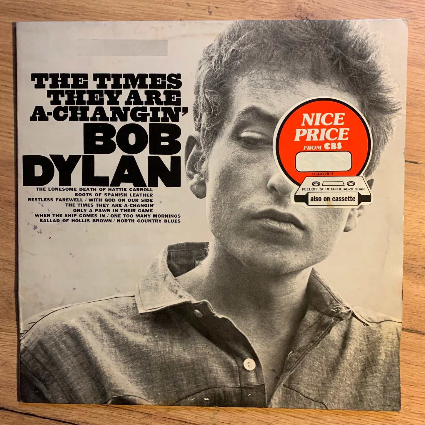 BOB DYLAN - THE TIMES THEY ARE A-CHANGIN'...RE EU...VG++/VG+