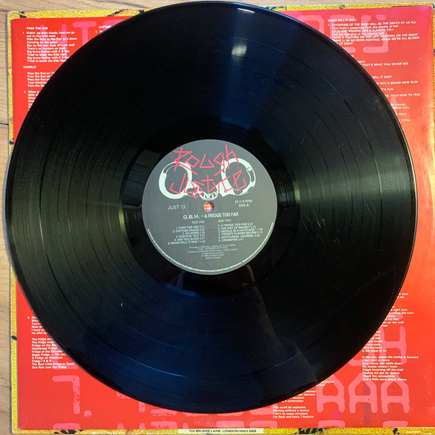 G.B.H. - A FRIDGE TOO FAR...OG UK 1989...VG/EX