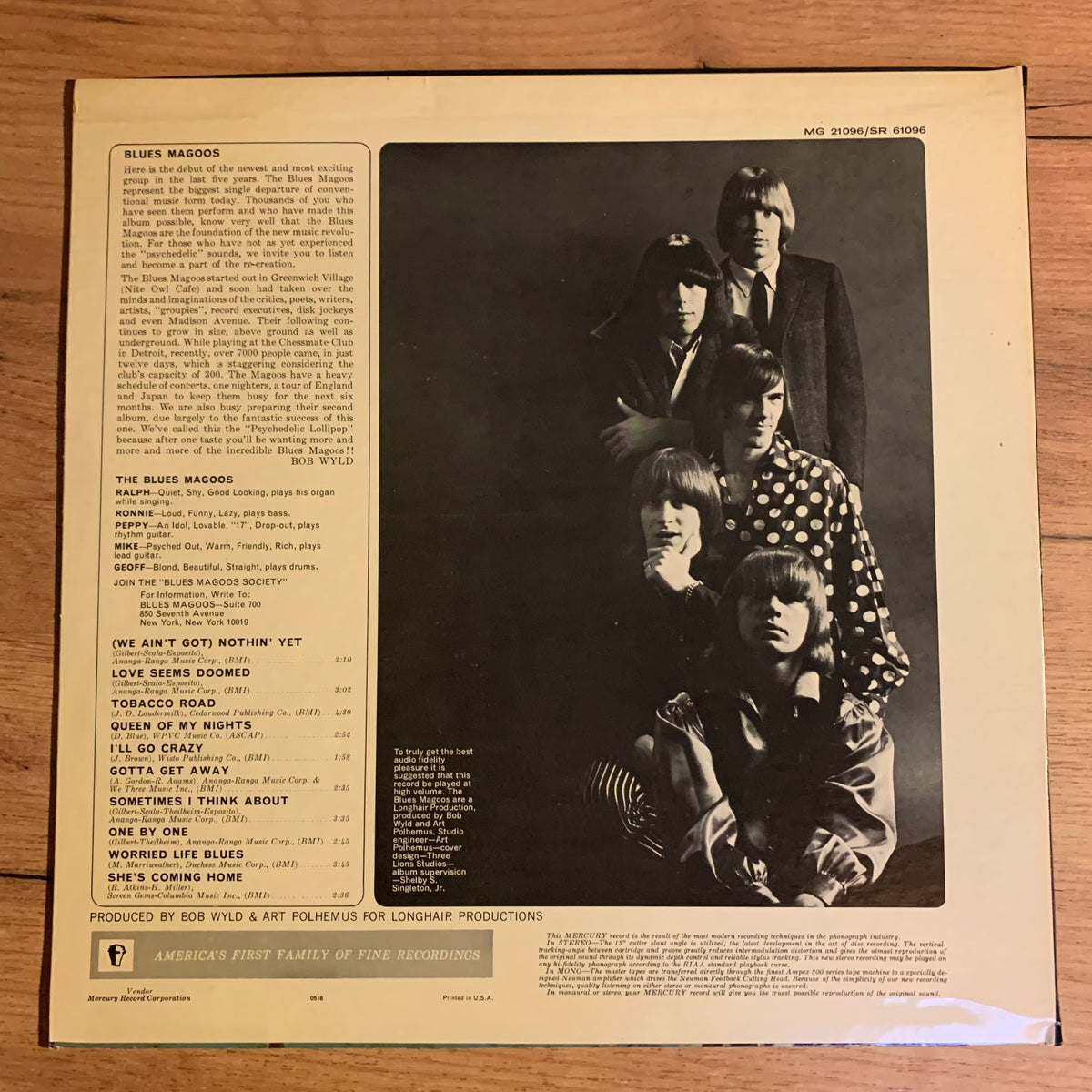 The Butterfield Blues Band In My Own Dream pochette verso