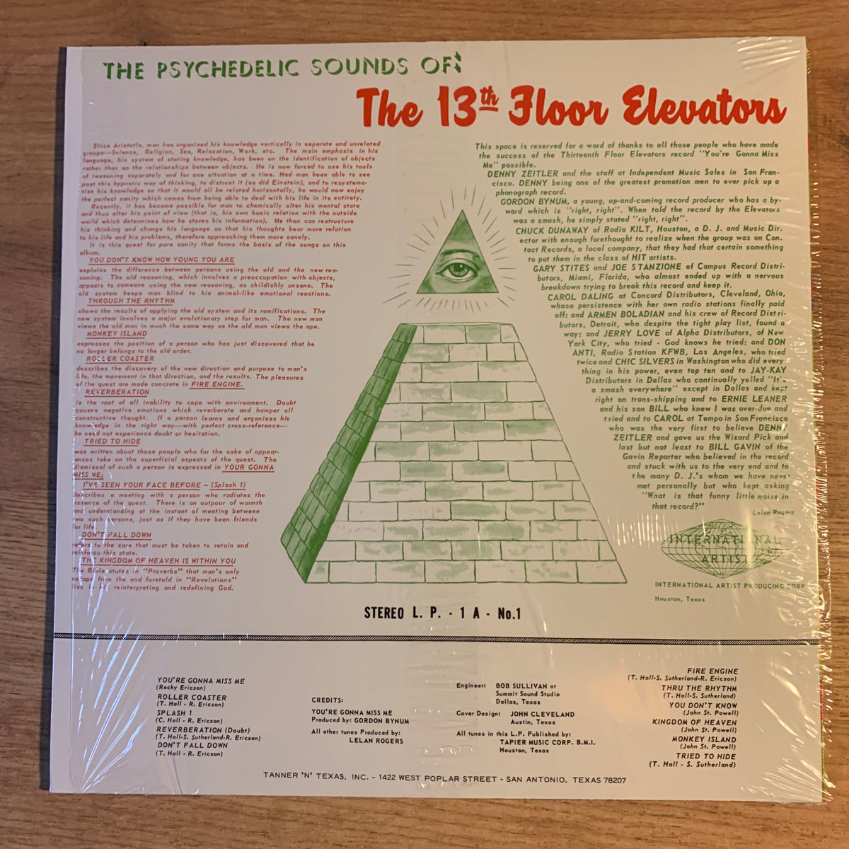 The Psychedelic Sounds : pochette verso