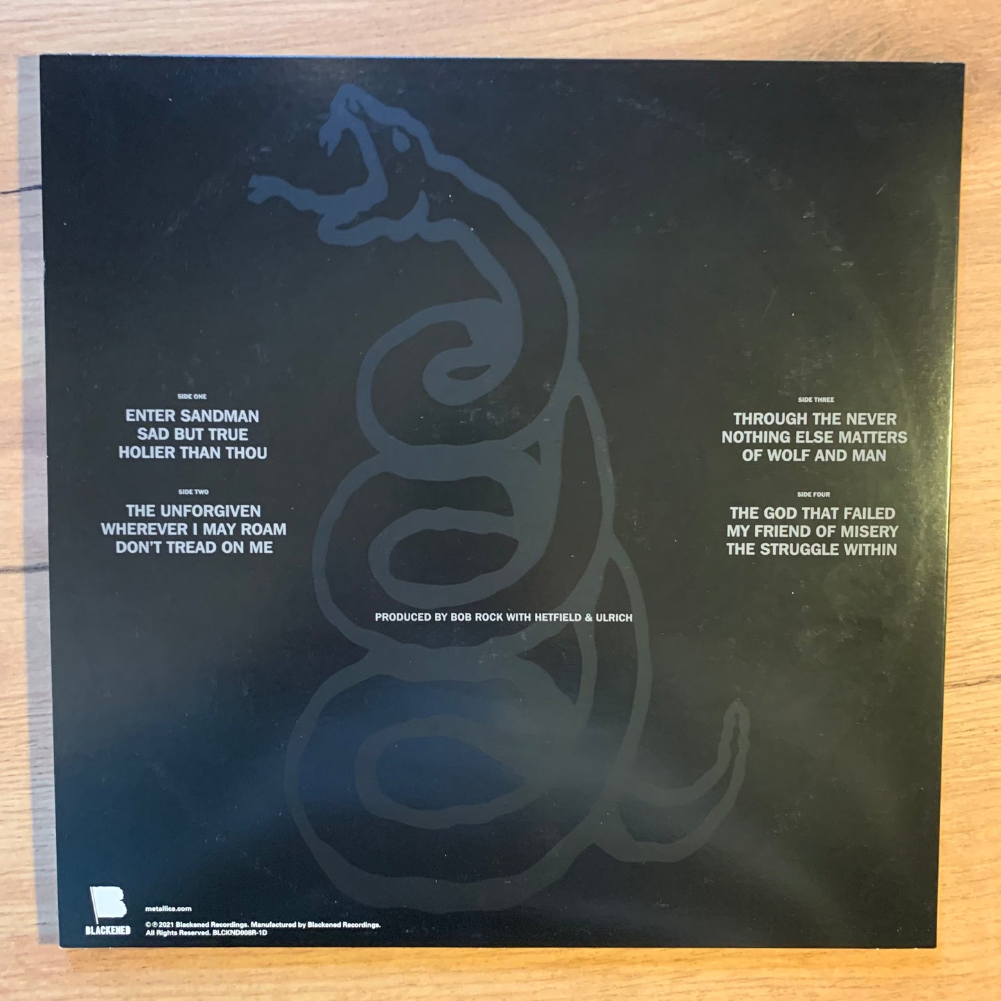 METALLICA - METALLICA (THE BLACK ALBUM)...RE US 2021...NM/VG+