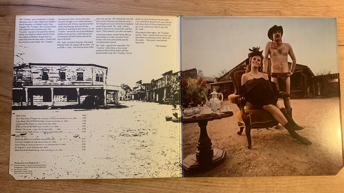 The Cowboy & The Lady, intérieur de la pochette ouvrante