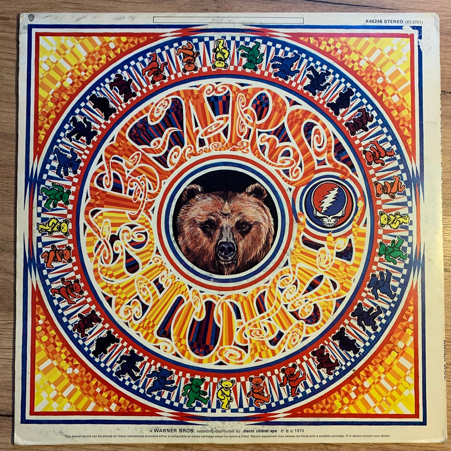 GRATEFUL DEAD - HISTORY OF THE GRATEFUL DEAD...OG ITA 1973...VG+/VG+