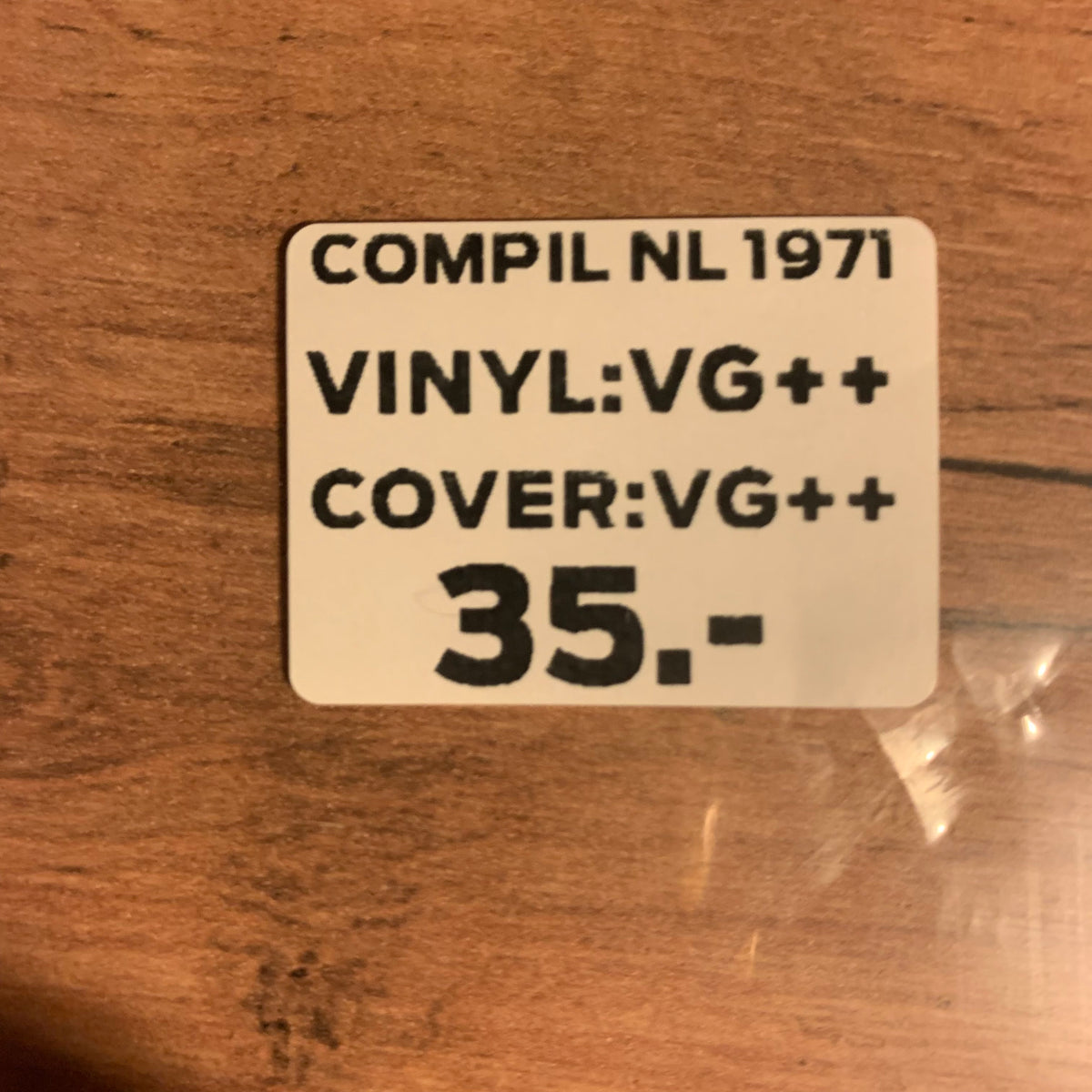 Étiquette état : COMPIL NL 1971, VG++/VG++, 35 CHF