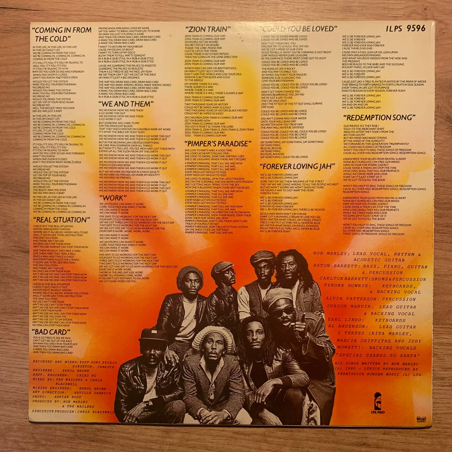 BOB MARLEY & THE WAILERS - UPRISING...RE SWE...VG/VG+