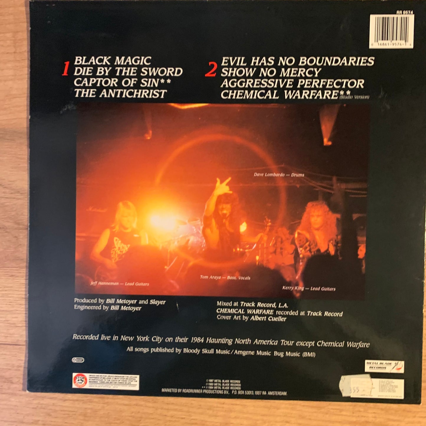 SLAYER - LIVE UNDEAD...RE EU 1987...VG++/VG+