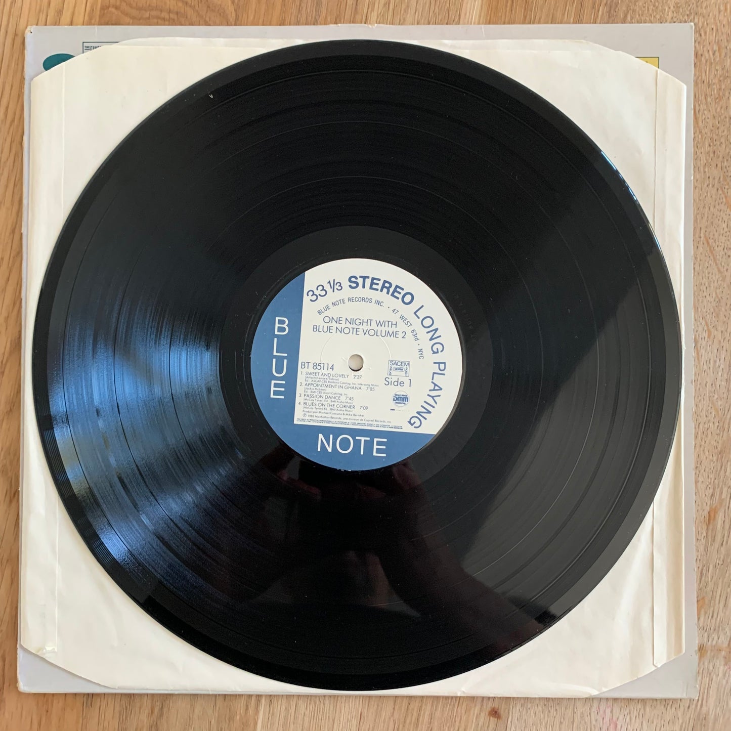 ONE NIGHT WITH BLUE NOTE VOL. 2...COMPIL FR 1985...EX/VG+