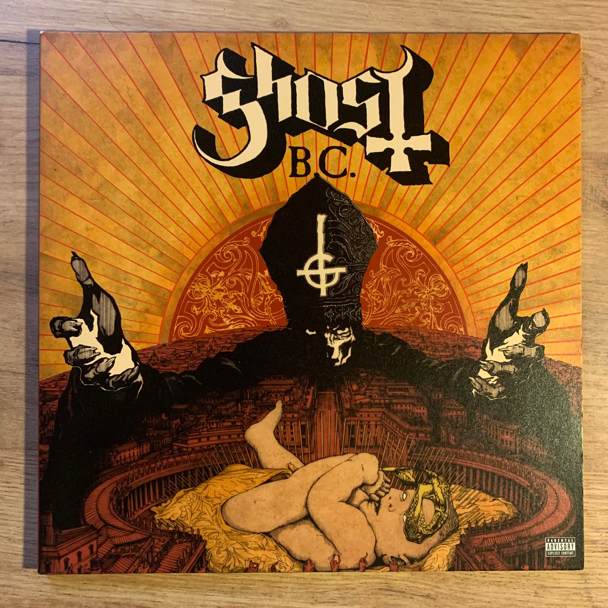 Ghost B.C. Infestissumam sous-pochette noire avec croix