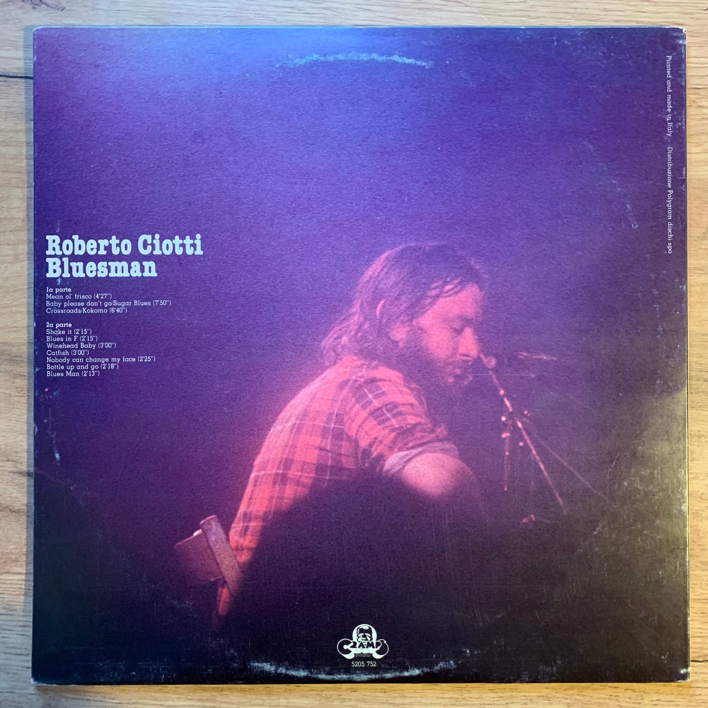 ROBERTO CIOTTI - BLUESMAN...OG ITA 1979...VG++/VG