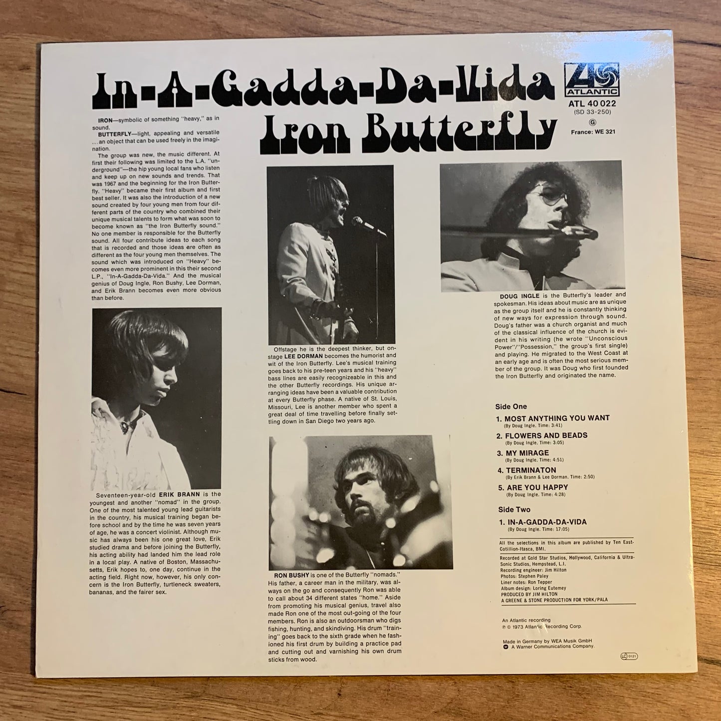 IRON BUTTERFLY - IN-A-GADDA-DA...RE EU 1987...VG++/VG++