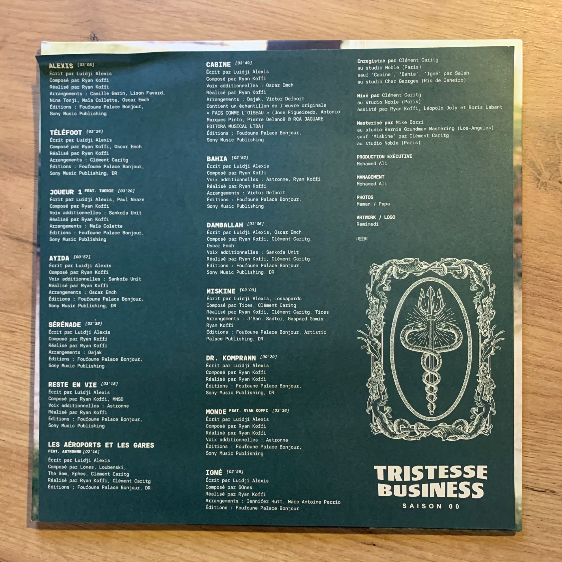 Luidji - Tristesse Business Saison 00 - Livret crédits