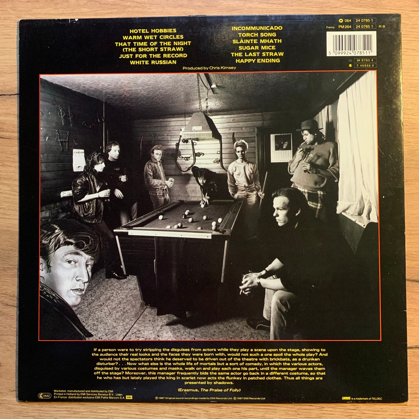 MARILLION - CLUTCHING AT STRAWS...OG EU 1987...VG/VG+