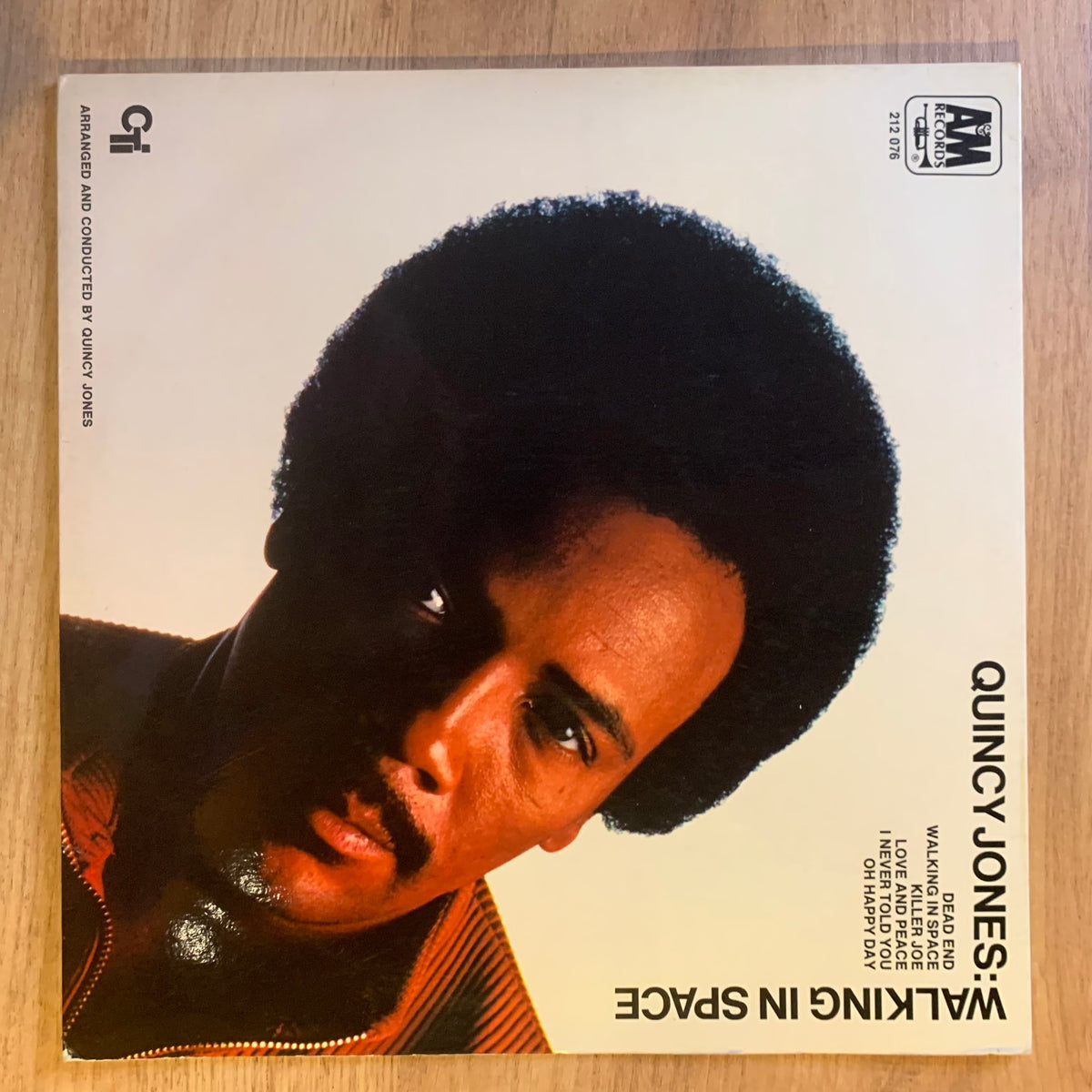 Quincy Jones Walking in Space - pochette recto