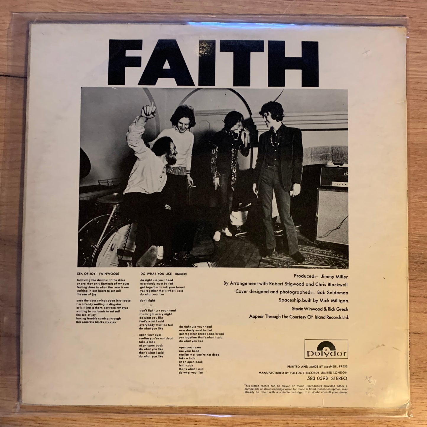 Blind Faith – Blind Faith...OG UK 1969...VG+/VG