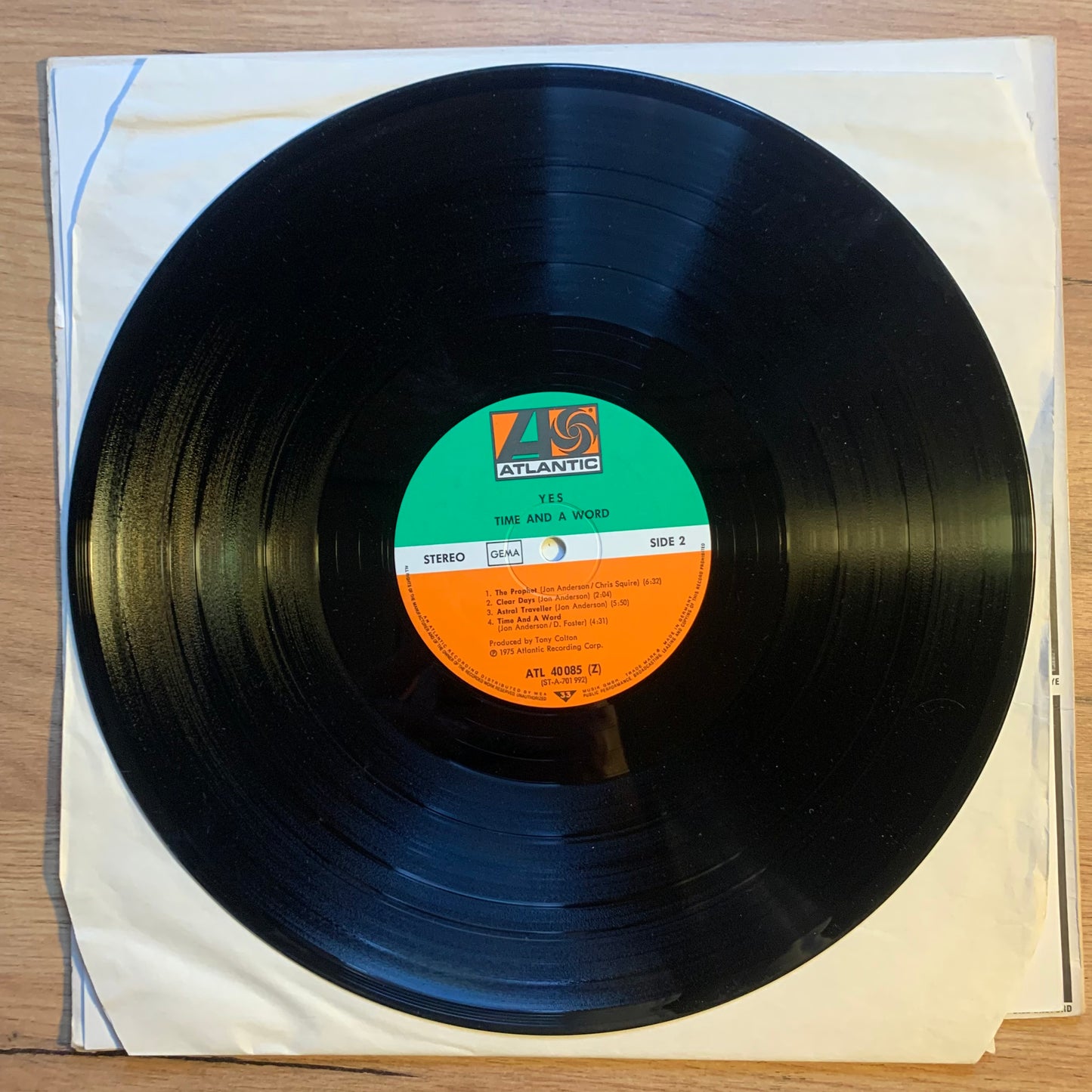 YES - TIME AND A WORD...RE GER...VG++/VG+