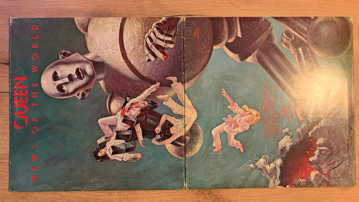 Queen - News of the World - Pochette verso détail référence