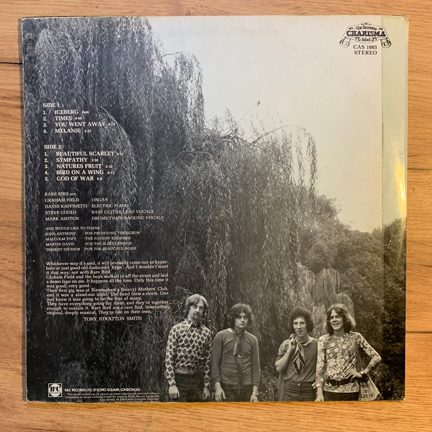 RARE BIRD - RARE BIRD...OG UK 1969...VG/VG