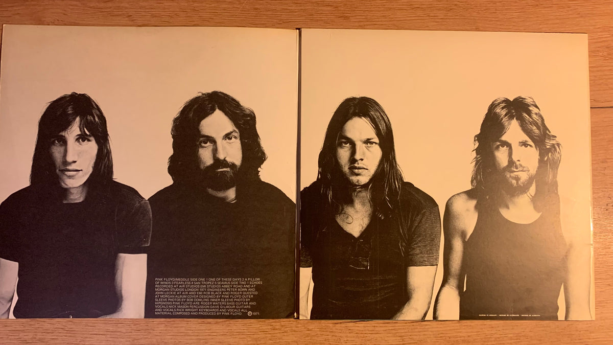 Pink Floyd - Meddle, intérieur de la pochette ouvrante