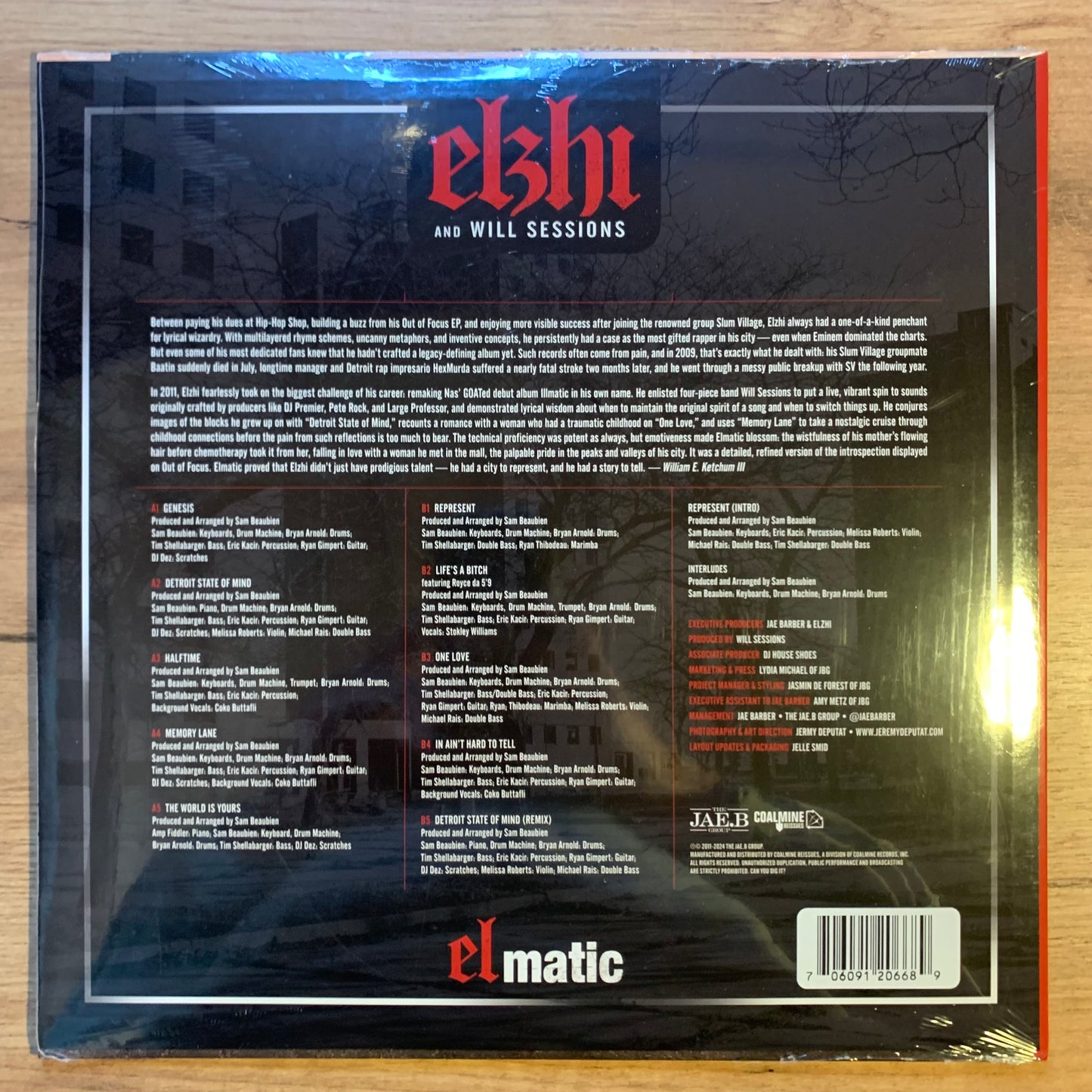 ELZHI AND WILL SESSIONS - ELMATIC...RE US 2024...SEALED