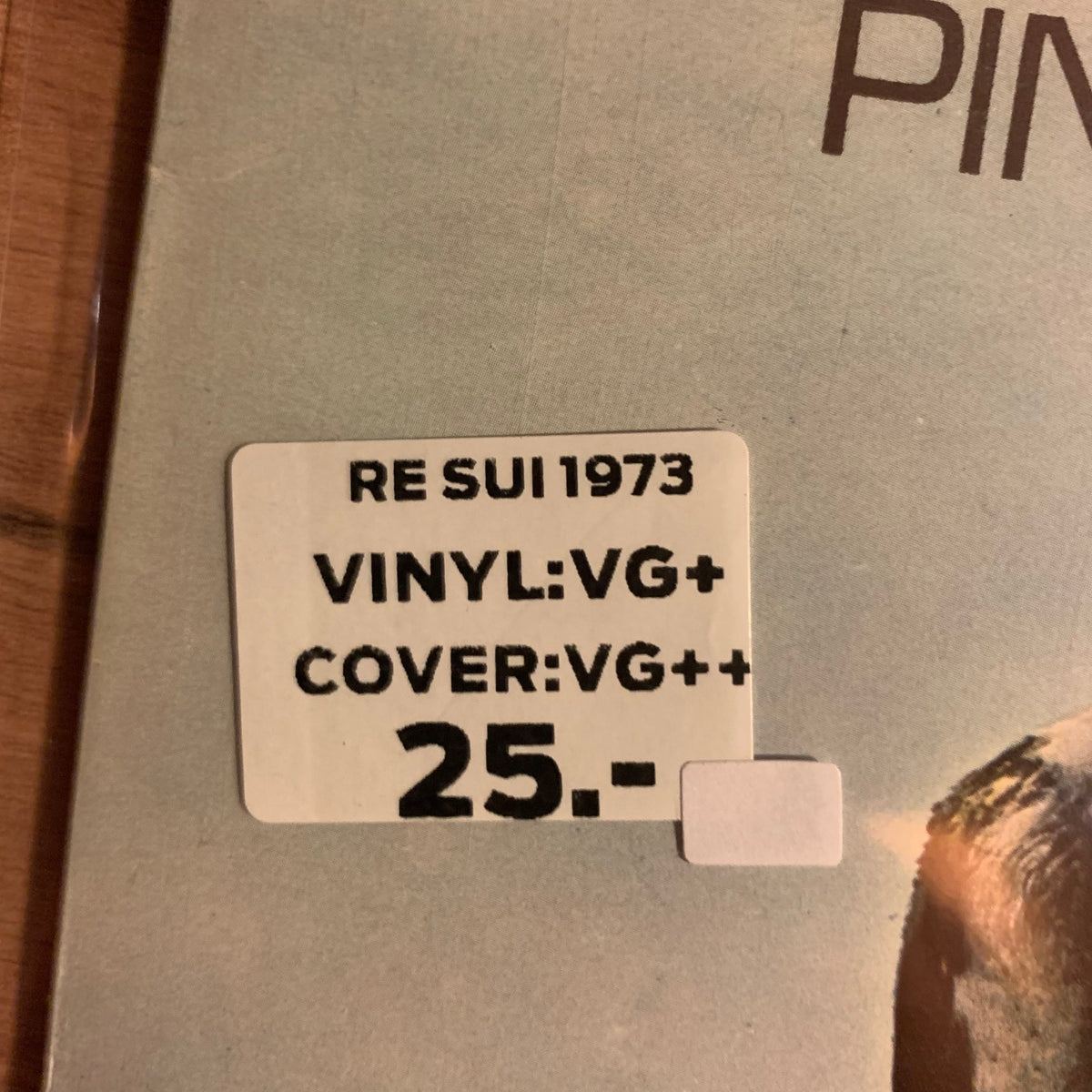 Étiquette état : RE SUI 1973, disque VG+, pochette VG++, 25 CHF