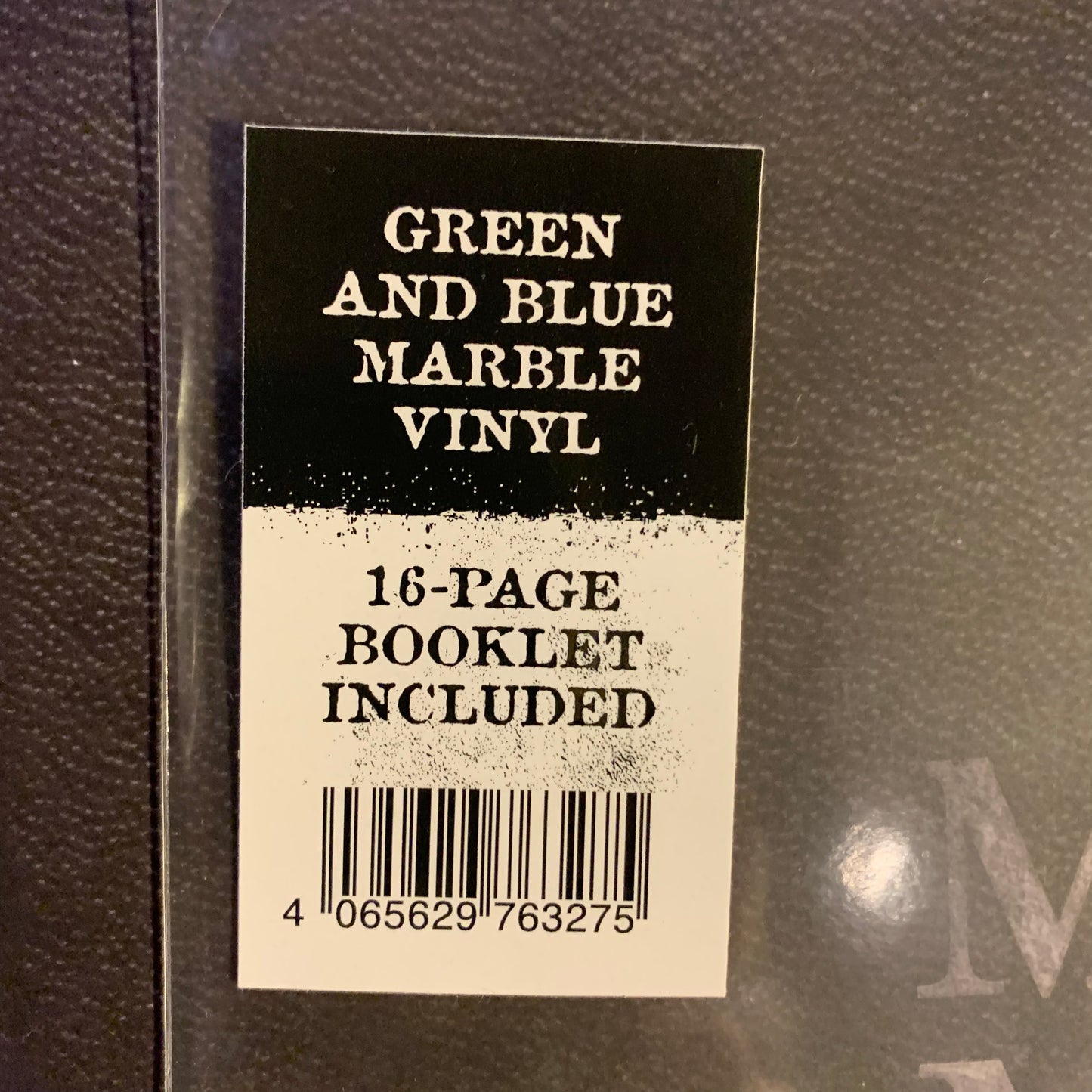Detail pochette noire - Marilyn Manson One Assassination Under God Chapter 2