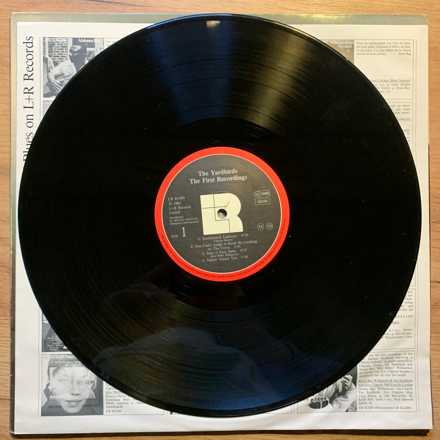 THE YARDBIRDS - LONDON 1963..OG GER 1981...VG+/VG+