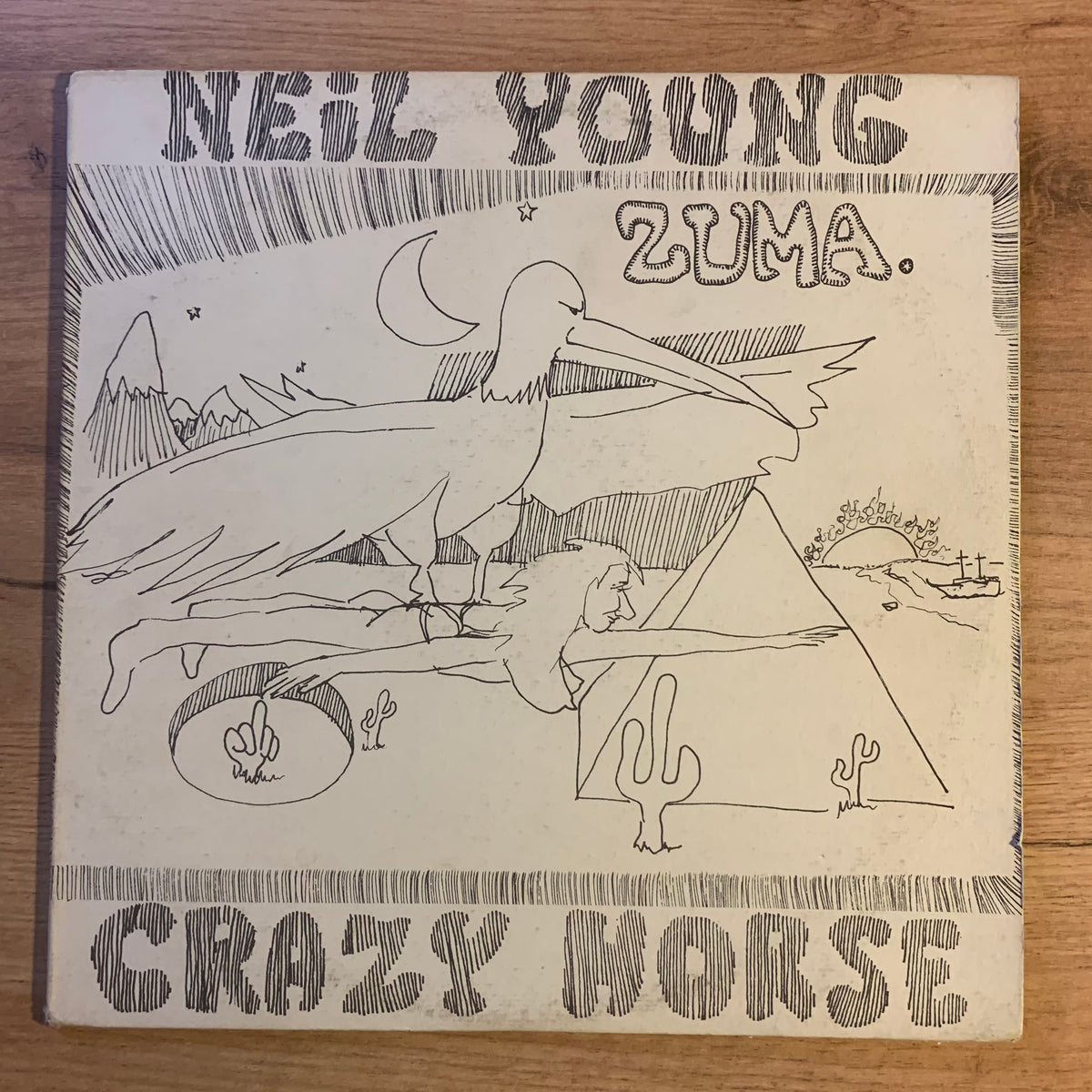 Neil Young with Crazy Horse – Zuma, pochette recto