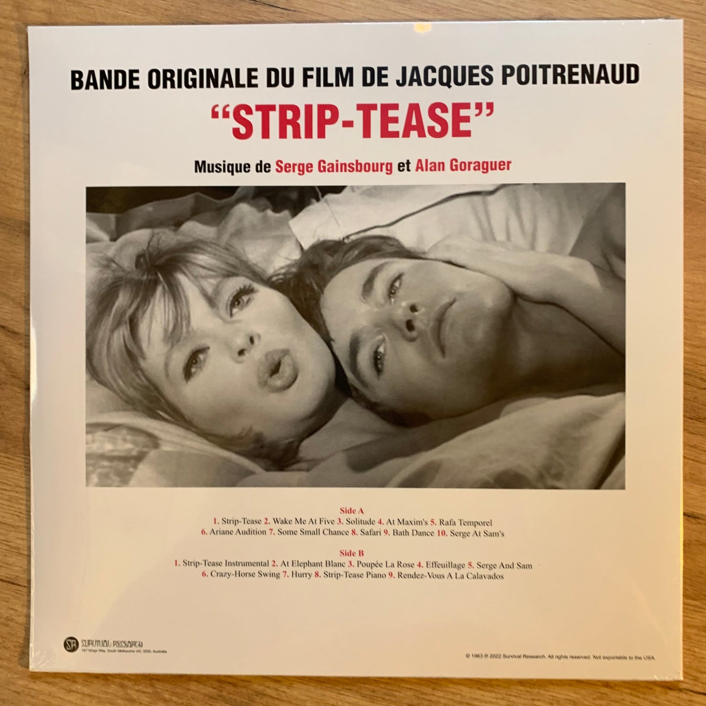SERGE GAINSBOURG & ALAN GORAGUER - STRIP-TEASE OST...RE AUS 2022...SEALED