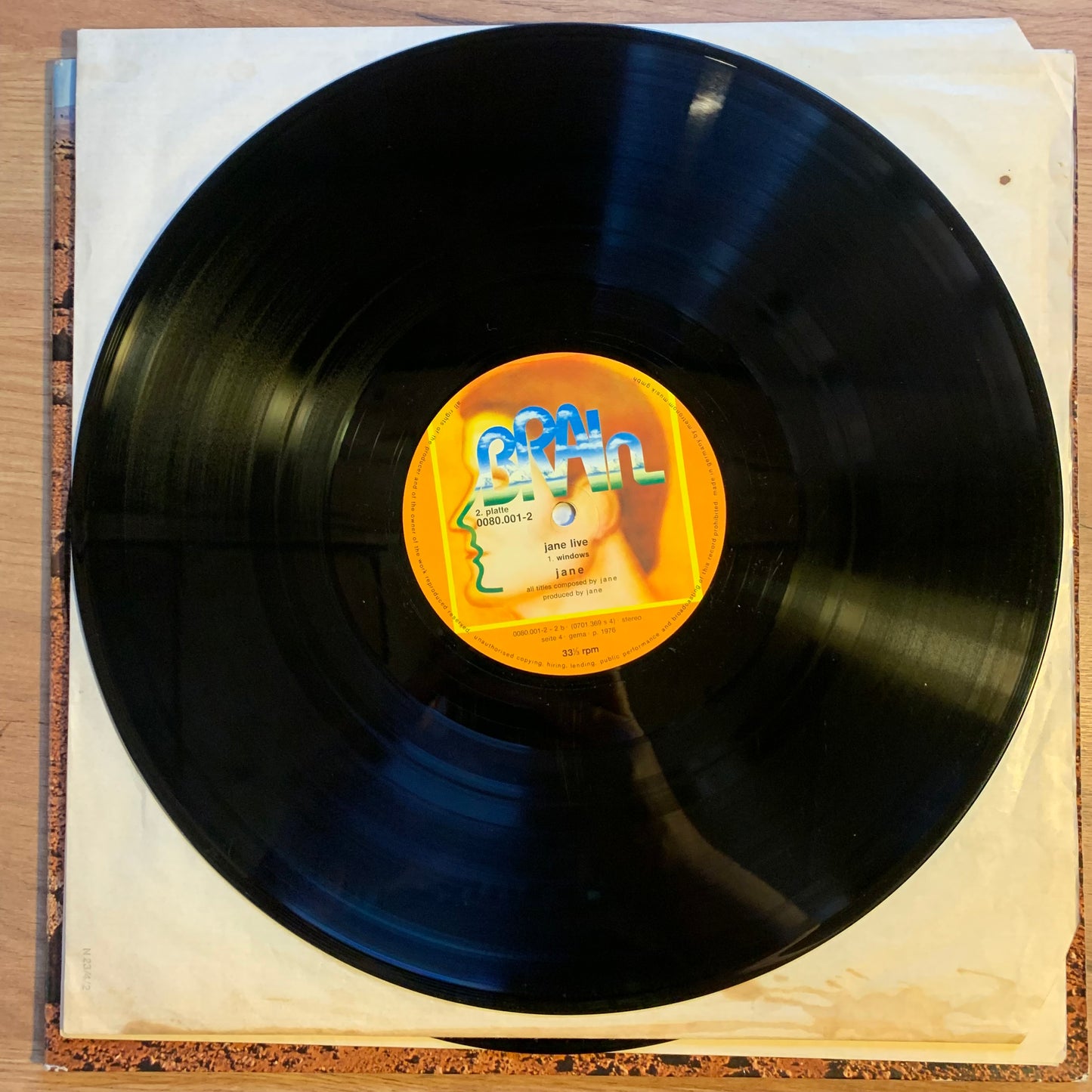 JANE - LIVE AT HOME...OG GER 1978...VG/VG+