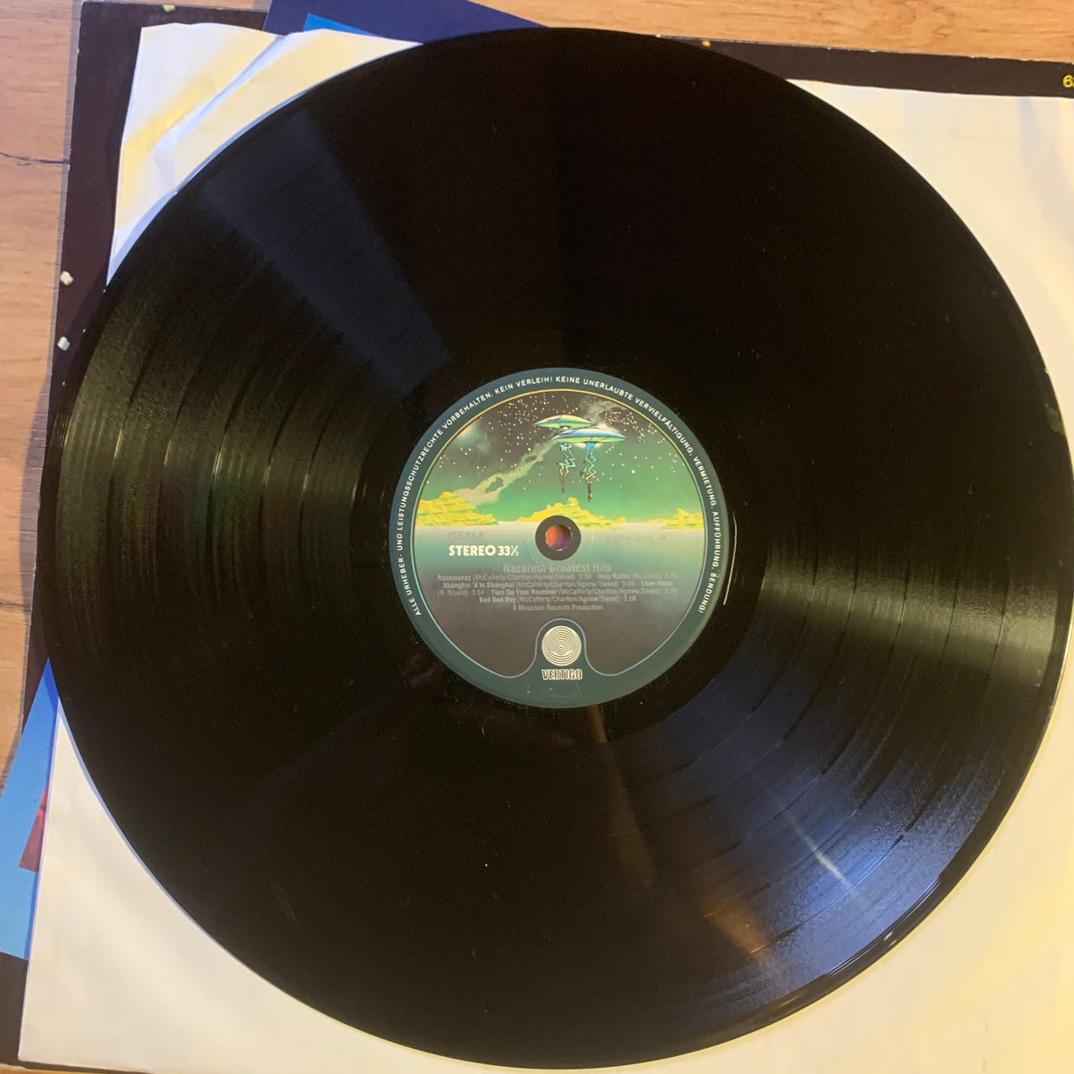 Nazareth – Greatest Hits, disque Vertigo