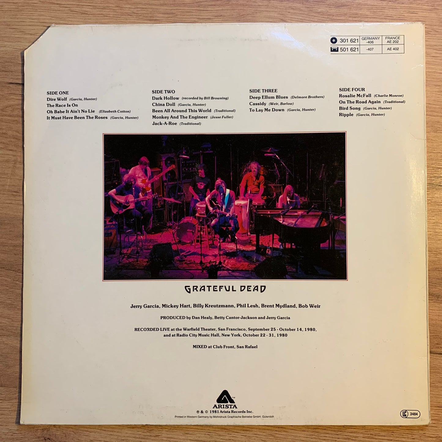 GRATEFUL DEAD - RECKONING...OG GER 1981...EX/VG