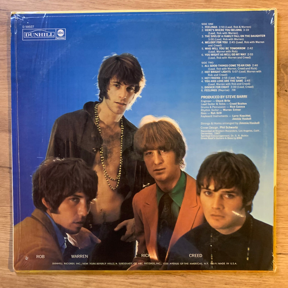The Grass Roots Feelings : pochette verso