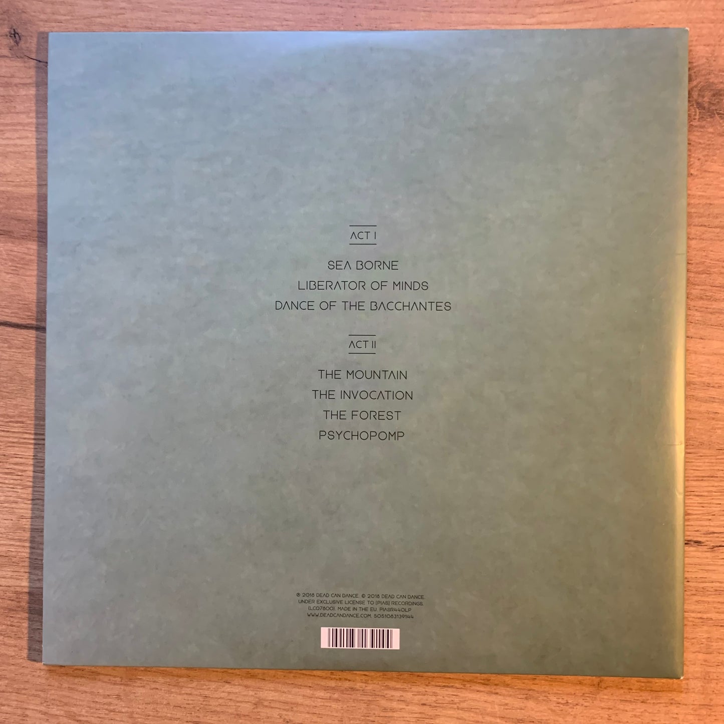 DEAD CAN DANCE - DIONYSUS...OG EU 2018...EX/EX