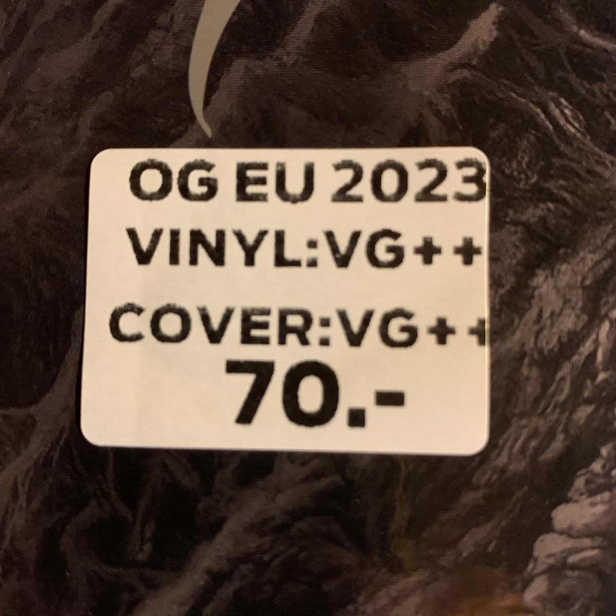 Étiquette OG EU 2023 VG++/VG++ 70 CHF