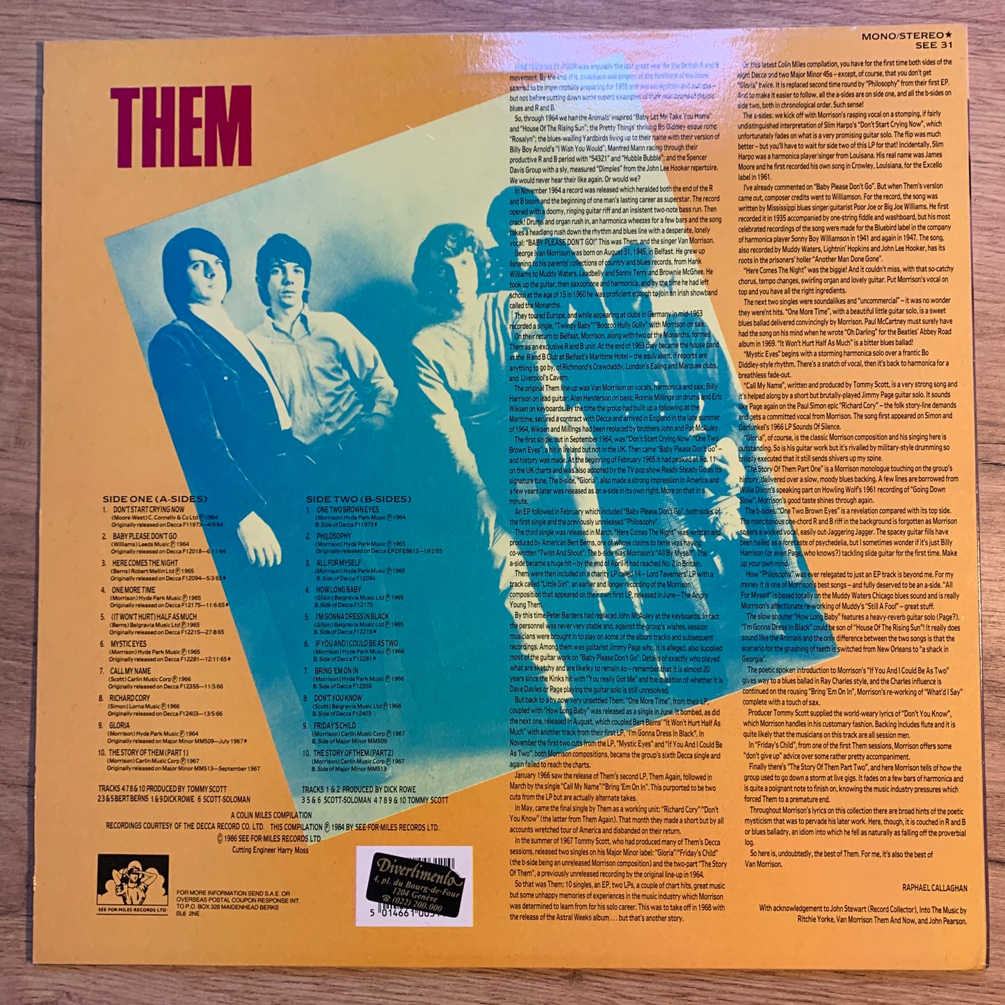 THEM - THEM...COMPIL UK 1984...VG+/EX