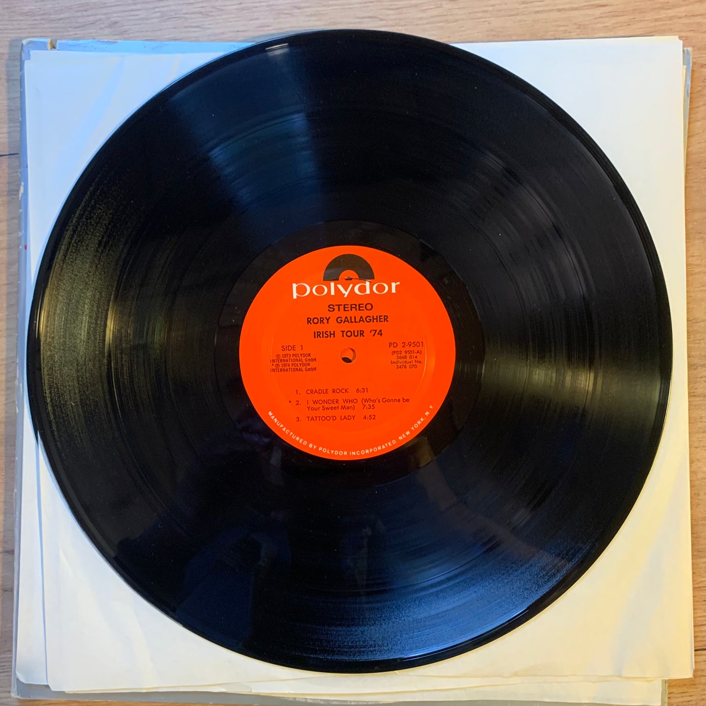 RORY GALLAGHER - IRISH TOUR '74...OG US 1974...VG+/VG